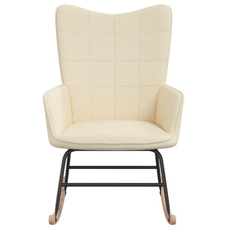 Schommelstoel stof crèmekleurig 8720286423806 2