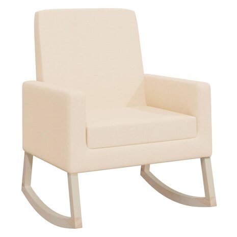 Schommelstoel stof crèmekleurig 8720286444641 2