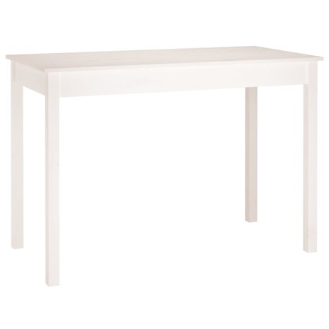 Eettafel 110x55x75 cm massief grenenhout wit 8720287188537 2