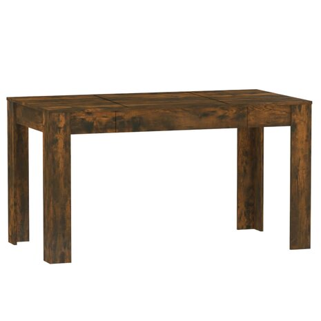 Eettafel 140x74,5x76 cm bewerkt hout gerookt eikenkleurig 8720286932605 2