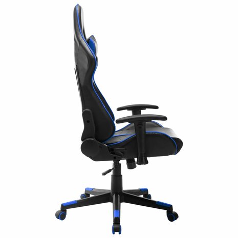 Gamestoel kunstleer zwart en blauw 8720286193464 5
