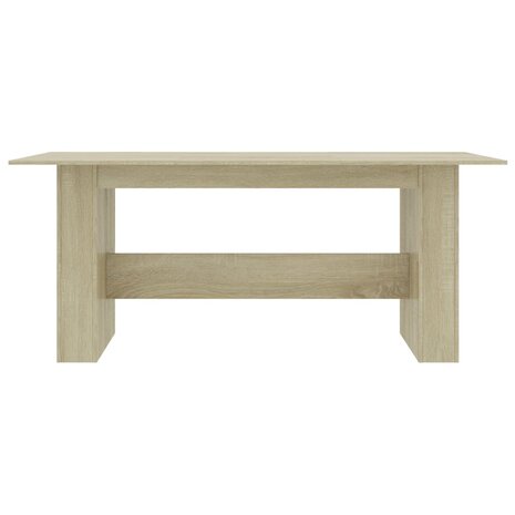 Eettafel 180x90x76 cm bewerkt hout sonoma eikenkleurig 8719883738680 4