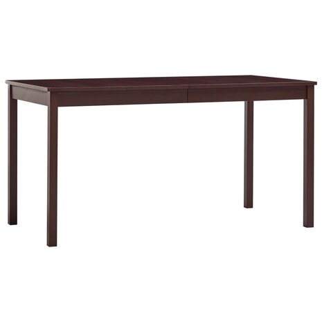 Eettafel 140x70x73 cm grenenhout donkerbruin 8719883678214 1