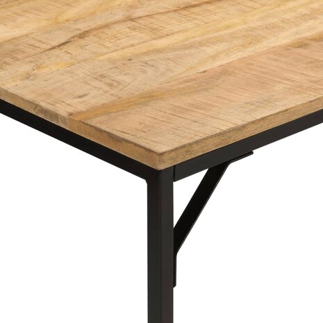 Eettafel 110x55x75 cm massief ruw mangohout en ijzer 8721012160842 4