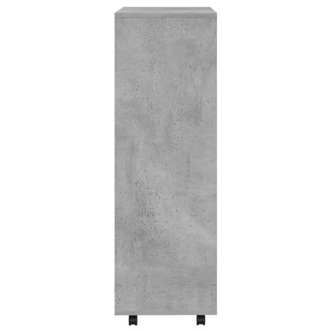 Kledingkast 80x40x110 cm bewerkt hout betongrijs 8720286610558 6