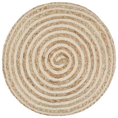 Poef handgemaakt 40x45 cm jute 8718475735182 2