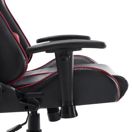 Gamestoel kunstleer zwart en wijnrood 8720286193532 7