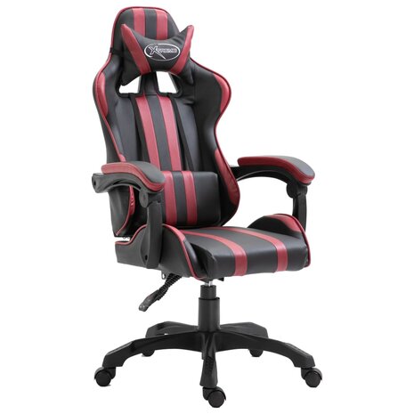 Gamestoel kunstleer wijnrood 8719883568393 1