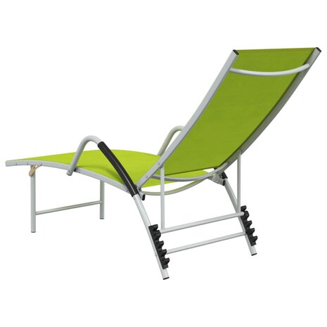 Ligbed textileen en aluminium groen 8720286086773 5