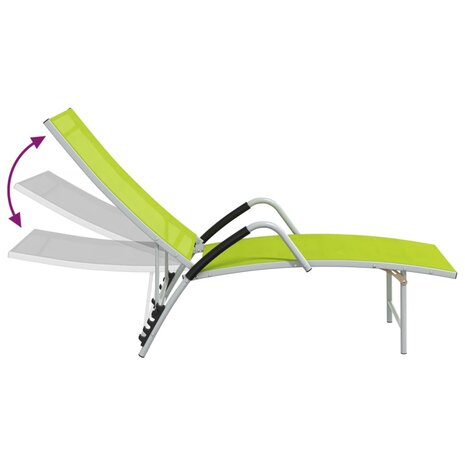 Ligbed textileen en aluminium groen 8720286086773 6