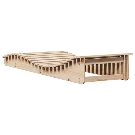 Ligbed 205x70x31,5 cm massief grenenhout 8721012457089 6