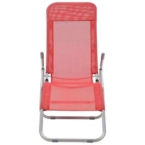 Ligbedden inklapbaar 2 st textileen rood 8718475621362 3