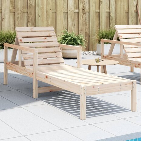 Ligstoel 199,5x62x55 cm massief grenenhout 8721012456761 1