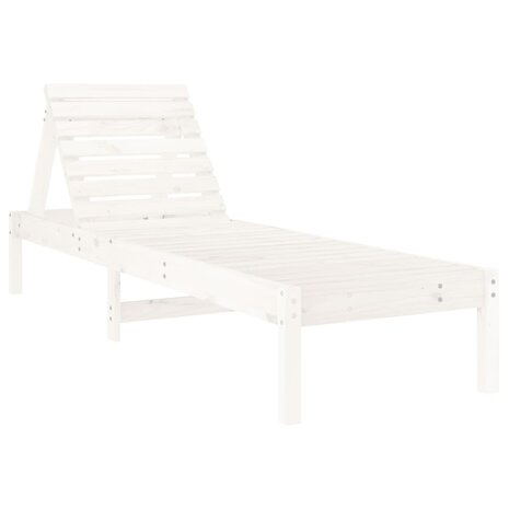 Ligstoel 199,5x60x74 cm massief grenenhout wit 8720845808372 2