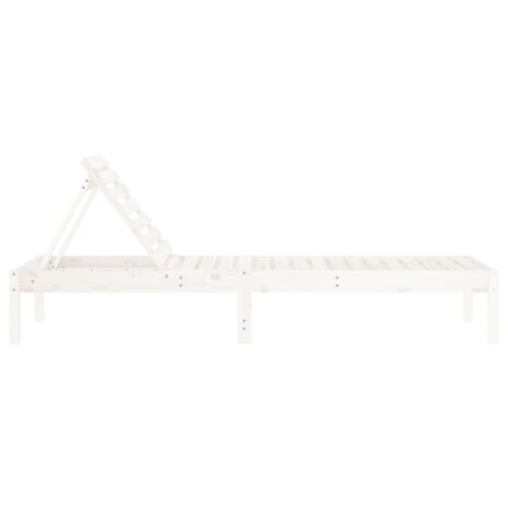 Ligstoel 199,5x60x74 cm massief grenenhout wit 8720845808372 4