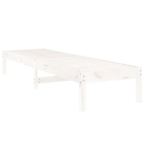 Ligstoel 199,5x60x74 cm massief grenenhout wit 8720845808372 7