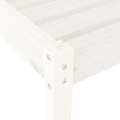 Ligstoel 199,5x60x74 cm massief grenenhout wit 8720845808372 8