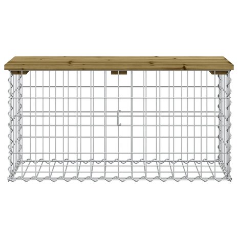 Tuinbank schanskorfontwerp 83x31,5x42 cm geïmpregneerd hout 8720845446147 3