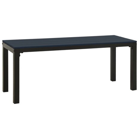 Tuinbank 110 cm staal en HKC zwart 8720286662182 2