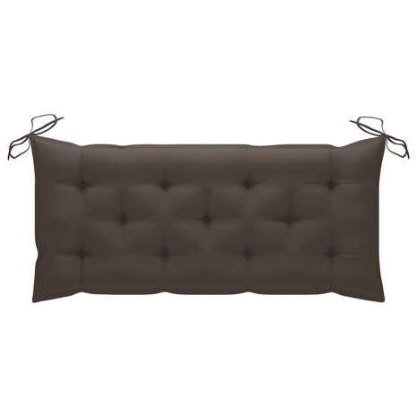 Tuinbank inklapbaar met kussen 118 cm bamboe 8720286277966 7