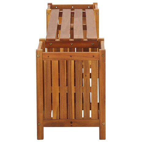 Tuinbank met 2 bloembakken 150x30x40 cm massief acaciahout 8719883722290 3