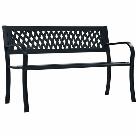 Tuinbank 125 cm staal zwart 8719883745985 1