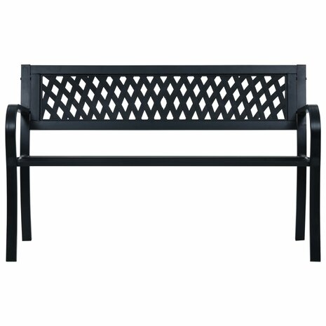 Tuinbank 125 cm staal zwart 8719883745985 2