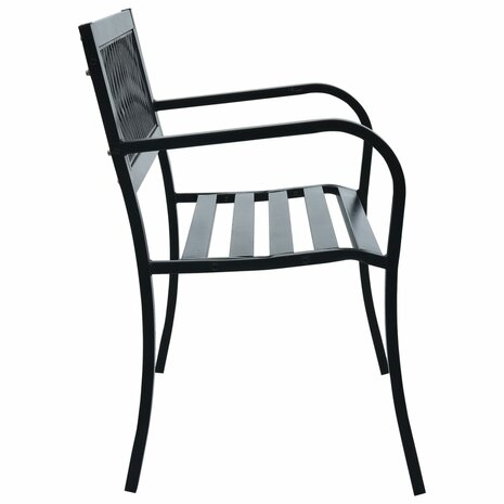 Tuinbank 125 cm staal zwart 8719883745985 3