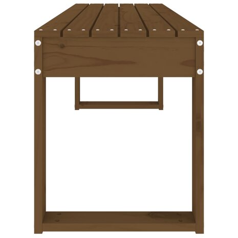 Tuinbank 110x38x45 cm massief grenenhout honingbruin 8720845808624 4