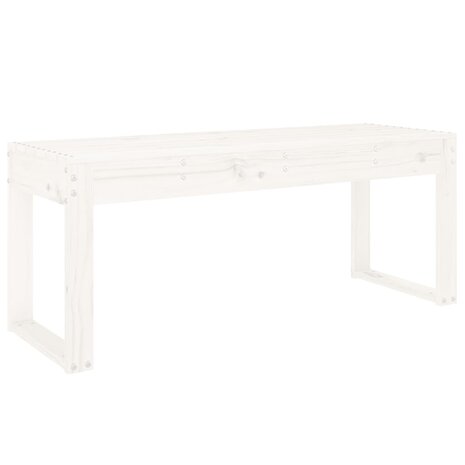 Tuinbank 110x38x45 cm massief grenenhout wit 8720845808600 2