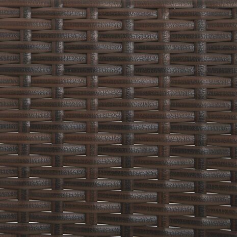Tuinbank 3-zits met kussens poly rattan bruin 8720845654092 8