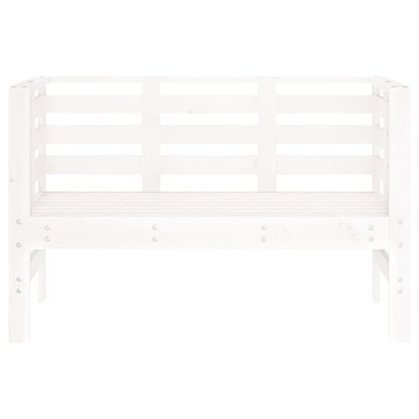 Tuinbankje 111,5x53x71 cm massief grenenhout wit 8720845808969 4