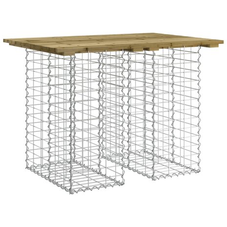Tuinbank schanskorfontwerp 100x70x72 cm geïmpregneerd hout 8720845446291 2