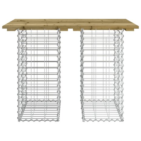 Tuinbank schanskorfontwerp 100x70x72 cm geïmpregneerd hout 8720845446291 5