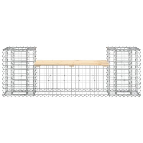 Tuinbank schanskorfontwerp 183x41x60,5 cm massief grenenhout 8720845446512 3
