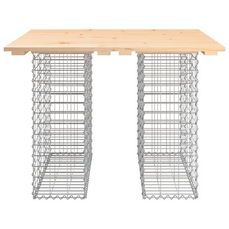 Tuinbank schanskorfontwerp 100x102x72 cm massief grenenhout 8720845446369 3