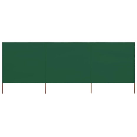 Windscherm 3-panelen 400x80 cm stof groen 8719883744681 1