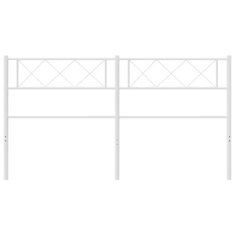 Hoofdbord 120 cm metaal wit 8721012191365 3