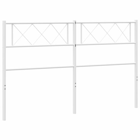 Hoofdbord 120 cm metaal wit 8721012191365 5