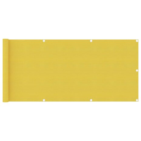 Balkonscherm 75x500 cm HDPE geel 8720286095577 1