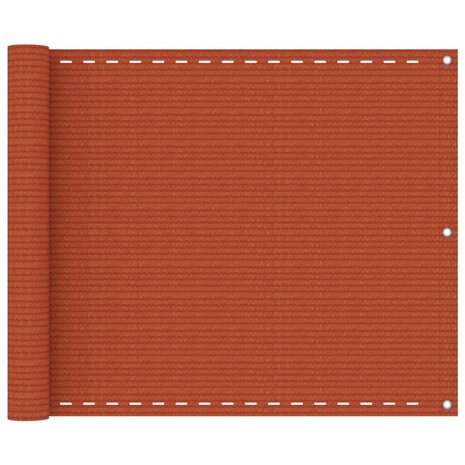 Balkonscherm 75x300 cm HDPE oranje 8720286095799 1