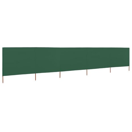 Windscherm 5-panelen 600x80 cm stof groen 8719883744827 2