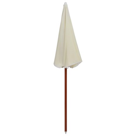 Parasol met stalen paal 180 cm zandkleurig 8719883758770 2