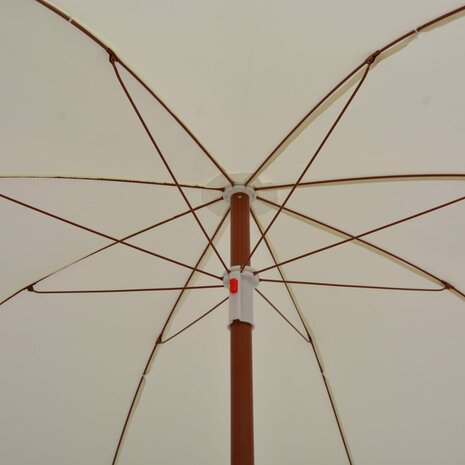 Parasol met stalen paal 180 cm zandkleurig 8719883758770 4