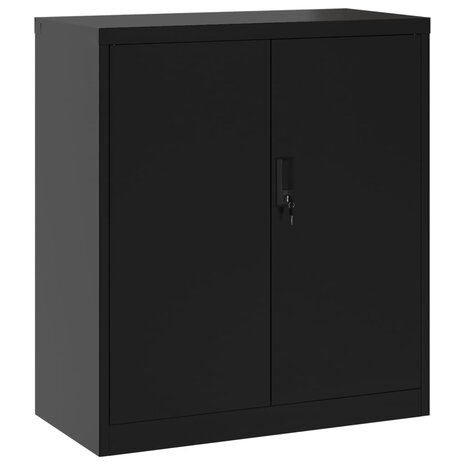 Archiefkast 79x40x90 cm staal zwart 8720845889562 2