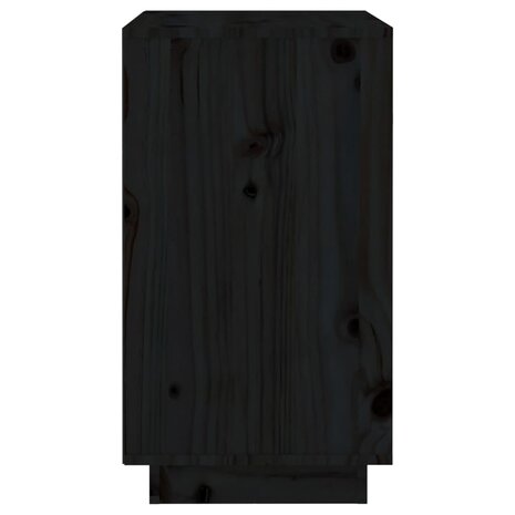 Wijnkast 55,5x34x61 cm massief grenenhout zwart 8720845555993 6