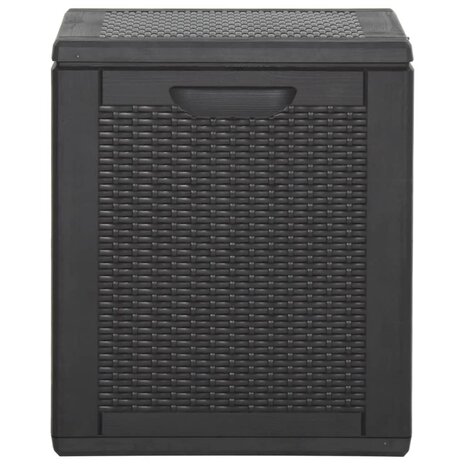 Tuinbox 90 L PP rattan zwart 8720286767962 4