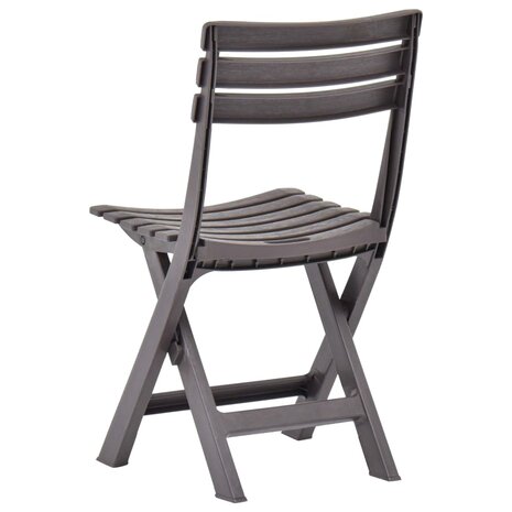 Tuinstoelen inklapbaar 2 st kunststof mokka 8719883859712 5