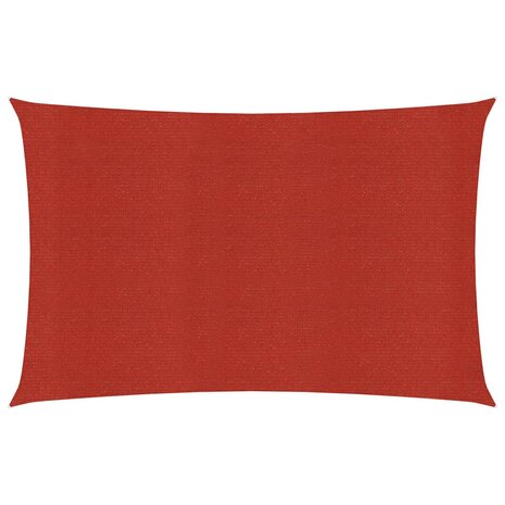 Zonnezeil 160 g/m² 2x4,5 m HDPE rood 8720286101780 1