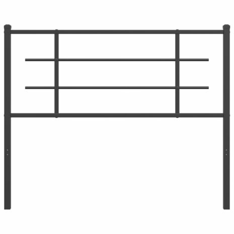 Hoofdbord 107 cm metaal zwart 8721012303904 3